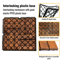Carreaux de terrasse en bois d'acacia imbriqués à carreaux, plancher de bois franc d'acacia carré de 12 po x 12 po pour terrasse, banc, côté piscine