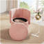 Fauteuil pivotant à 360 degrés avec espace de rangement, convenant à la chambre à coucher et au salon (rose)-684719906