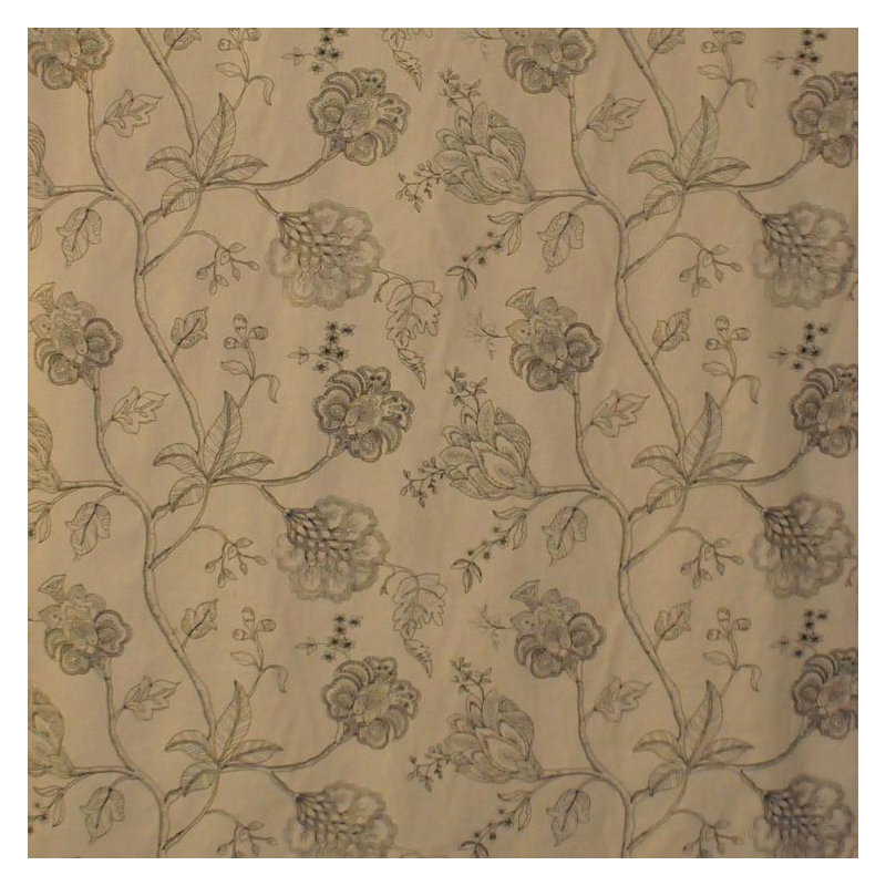 Luxe Floral Fabric, Khaki