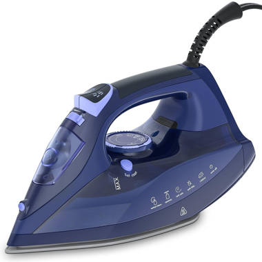 Moosoo Steam Iron 1800W Portable Steam-Dry Iron Lightweight Anti-Drip Iron with Auto-Off, ST1800