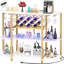 Minjae 47.5" Wine Bottle & Glass Rack, Bar Cabinet with LED Lights-321614807