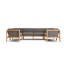 Haven 8-Piece U-Shaped Teak Outdoor Sectional with Sunbrella Cushions-67662850