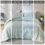 Ensemble d'édredon pour lit très grand / très grand 3 pièces réversible en velours froissé, rembourré, étiqueté, lavable à la machine, inclus et 2 taies décoratives réversibles, livré avec-128835908-128835909