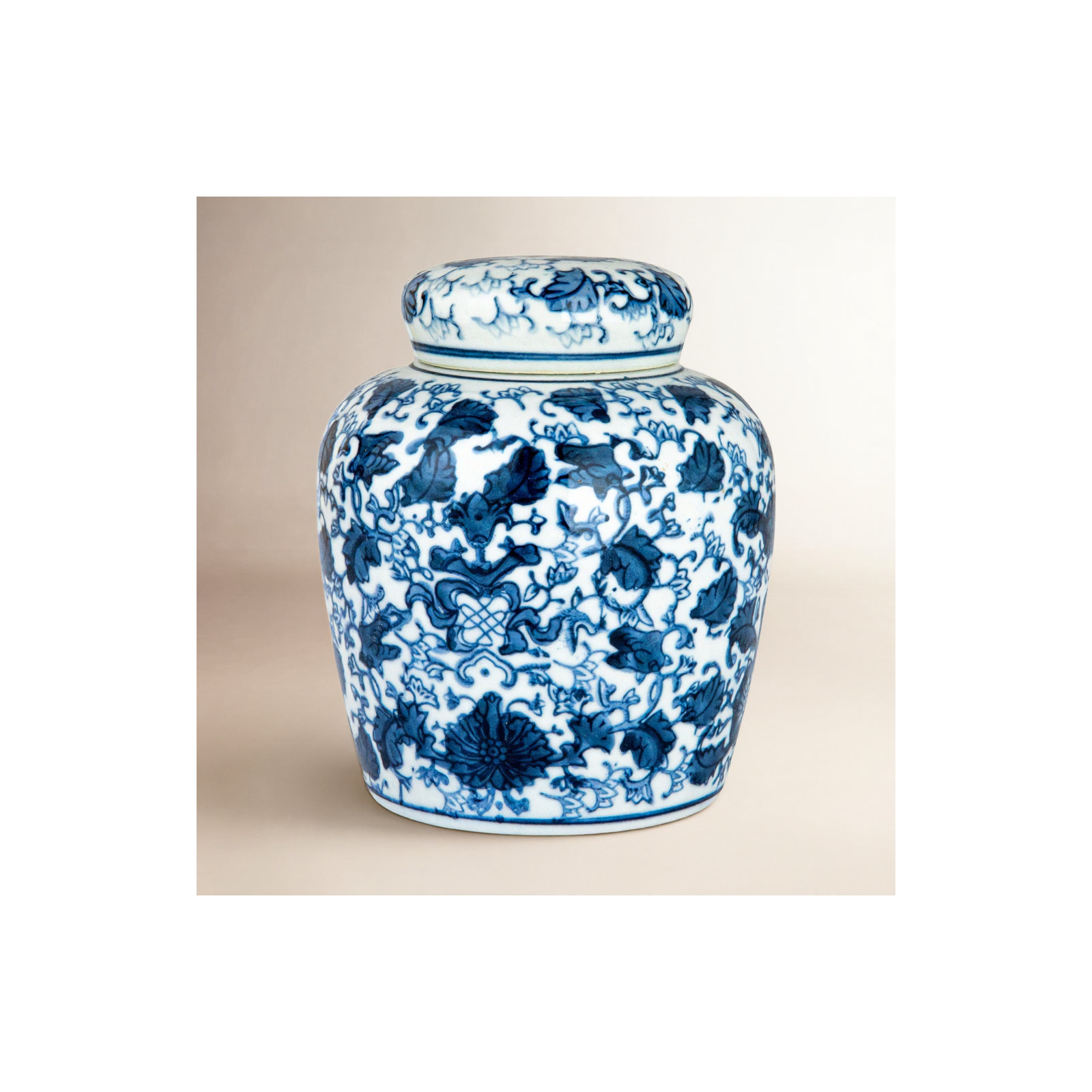 Chadwicks Ceramic Ginger Jar, 6.5'' H x 5.5'' W x 5.5'' D