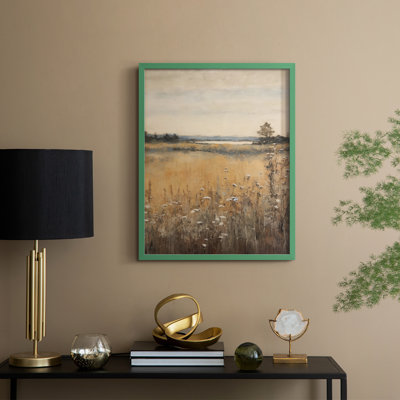 «Vintage Landscape XIX», reproduction encadrée - bois massif