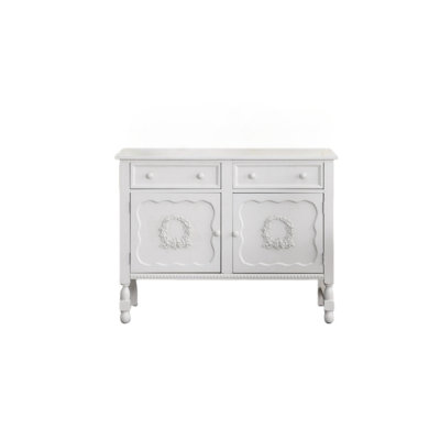 French Garden Entrance Double Door Porch Cabinet Accent Cabinet