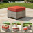 Outdoor Furniture 7 Pieces Set With Ottoman-657412699