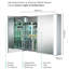 Segarra W H Surface Frameless Medicine Cabinet Mirror 2 Adjustable-1794304342