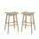 30'' Polyethylene (PE) Wicker Backless Outdoor Bar Stool