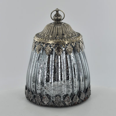 Small Gold Glass Lantern Moroccan Style Lamp