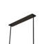 Luminaire suspendu rectangulaire unique à 5 lumières Quadrato