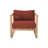 Venice 5 Pc Teak Club Chair Seating Group with Sunbrella Cushions-223948641