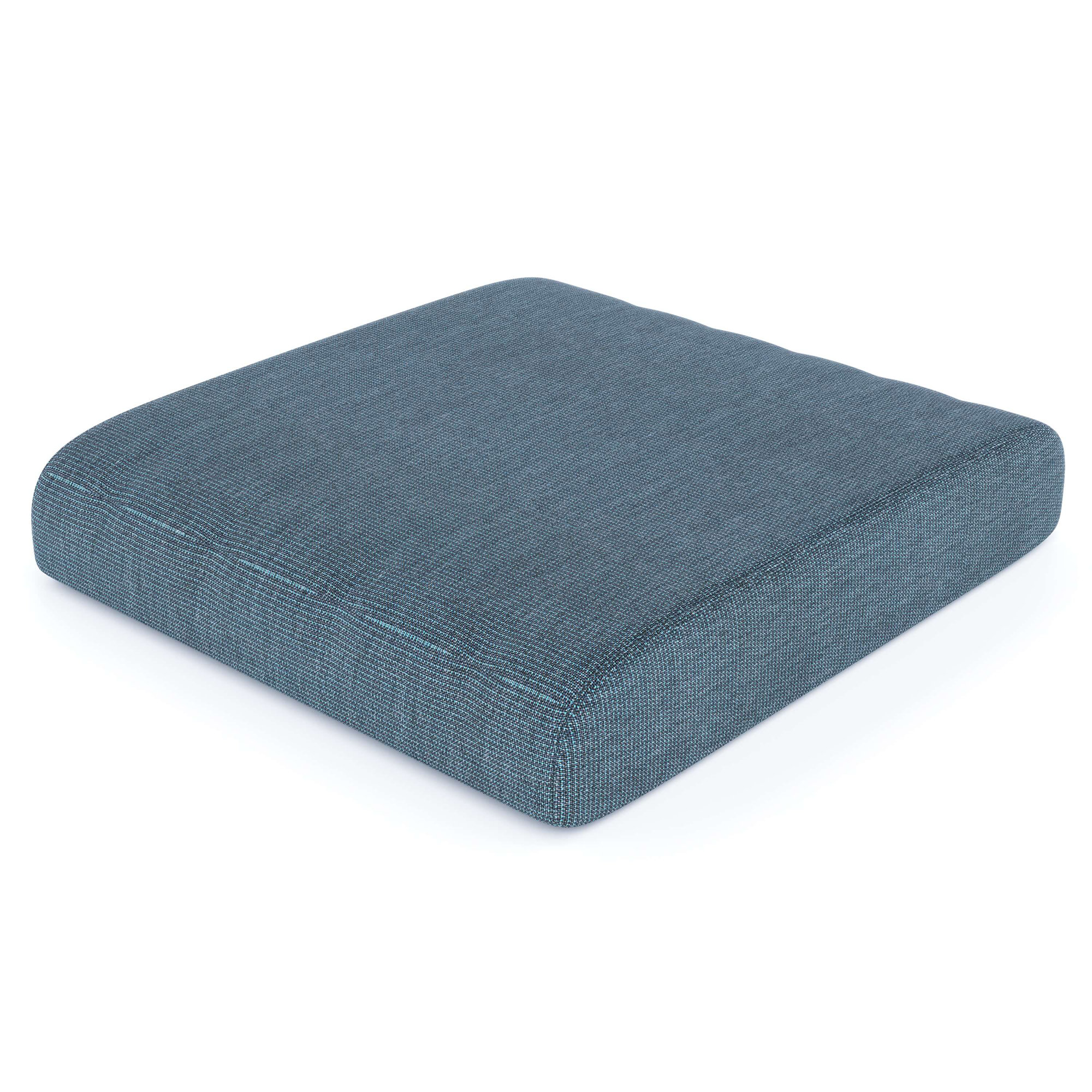 Sunbrella Outdoor Ottoman Cushion, 4" H x 22" W x 20" D, Spectrum Denim Sunbrella®