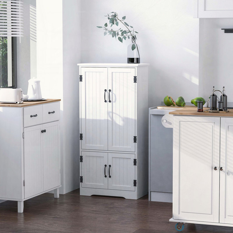 Farmhouse Kitchen Pantry with Beadboard Detailing
