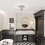 HOMCOM Crystal Chandelier Ceiling Light 2-Light Flush Mount-1188109966