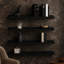 Ensemble de 4 tablettes suspendues Steve, 24 po, finition noire-125962953-118032576