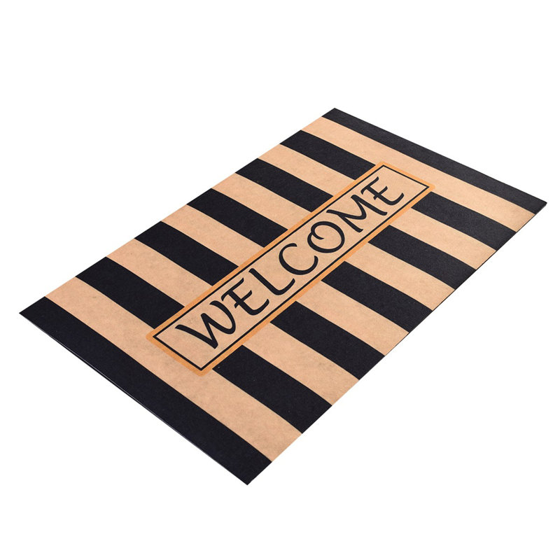 Durable PVC Doormat, Non-Slip Underside, 15.7 x 23.6 inches | 100% PVC Material, Machine Washable at 86°F | Perfect for Indoor & Outdoor Use, Easy to Clean, Stylish & Functional Welcome Mat