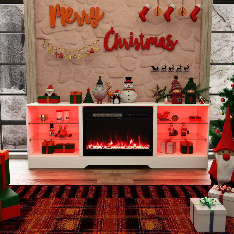 Ryter Unfinished with Fireplace Included, White