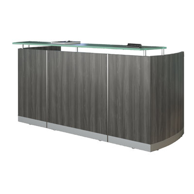 Medina Rectangular Wood Reception Desk