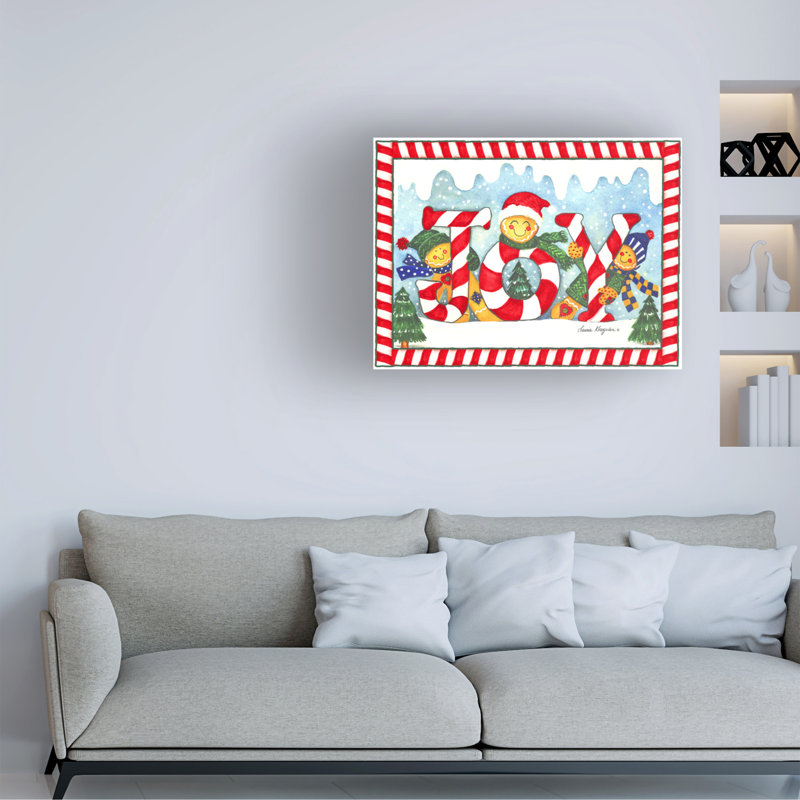 «Gingerbread Joy» par Laurie Korsgaden, impression sur toile tendue, H 14 po x l 19 po x P 2 po