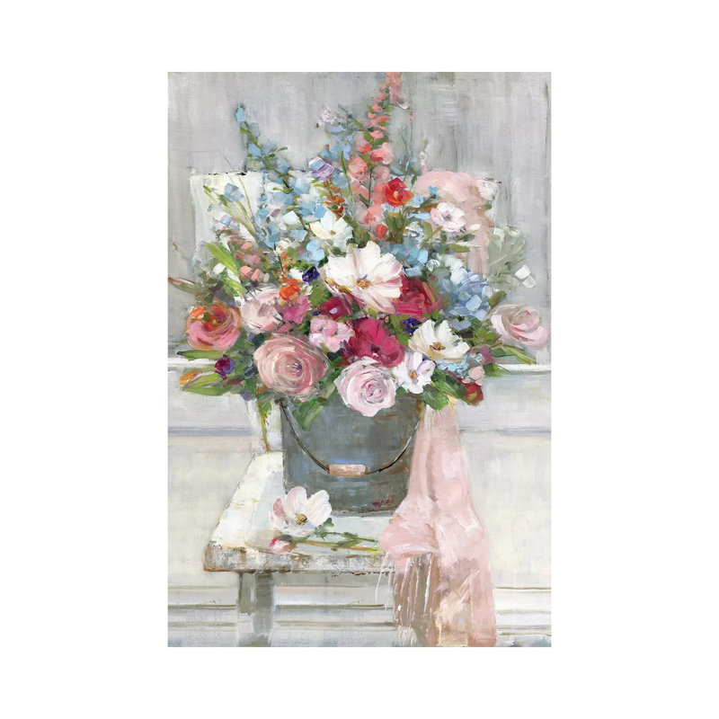 «Sit Down for a Spell» par Sally Swatland - reproduction d'art, H 60 po x l 40po x P 1,5 po, Toile tendue, Pas de tapis