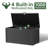 320 Gallons Water Resistant Resin Lockable Deck Box, Outdoor Weather-Resistant Resin Storage Deck Box, Large Lockable Capacity, Versatile Deck Outdoor Storage Bench-126447445