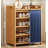 Multi Layer Bamboo Home Door Shoe Cabinet - Large Capacity Storage, Stable And Durable, Moisture-Proof Design