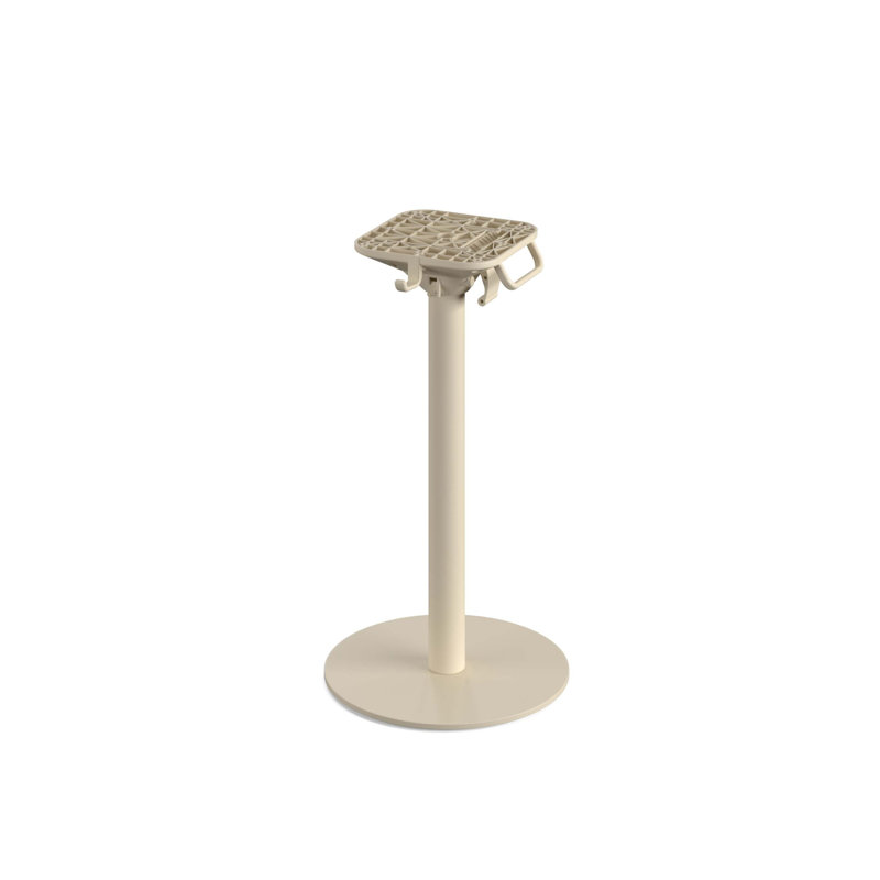 Fontinella Metal Folding Outdoor Bistro Table , 45cm cm W 45cm cm D, Sand, 72cm H x 45cm W x 45cm D