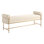 Uttermost Bolster Pearl White Bench