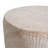 Outdoor/Indoor Lightweight Concrete Side Table,Travertine Finish