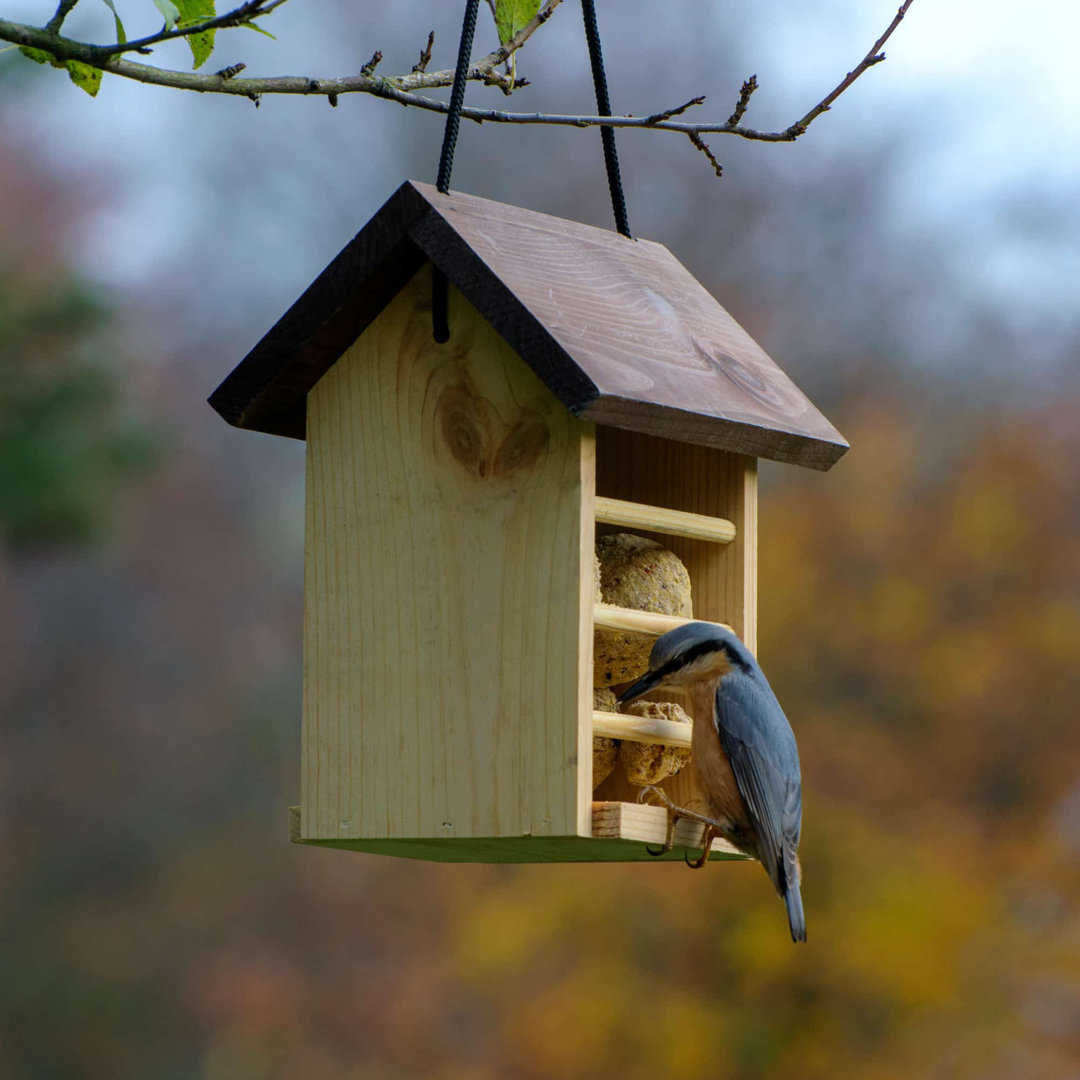 Meisenknödelhalter aus Holz zum Aufhängen