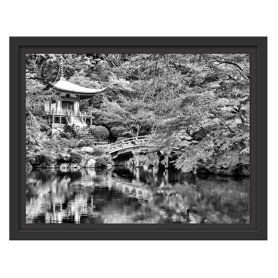 Gerahmtes Wandbild Wunderschönes Kloster in Japan