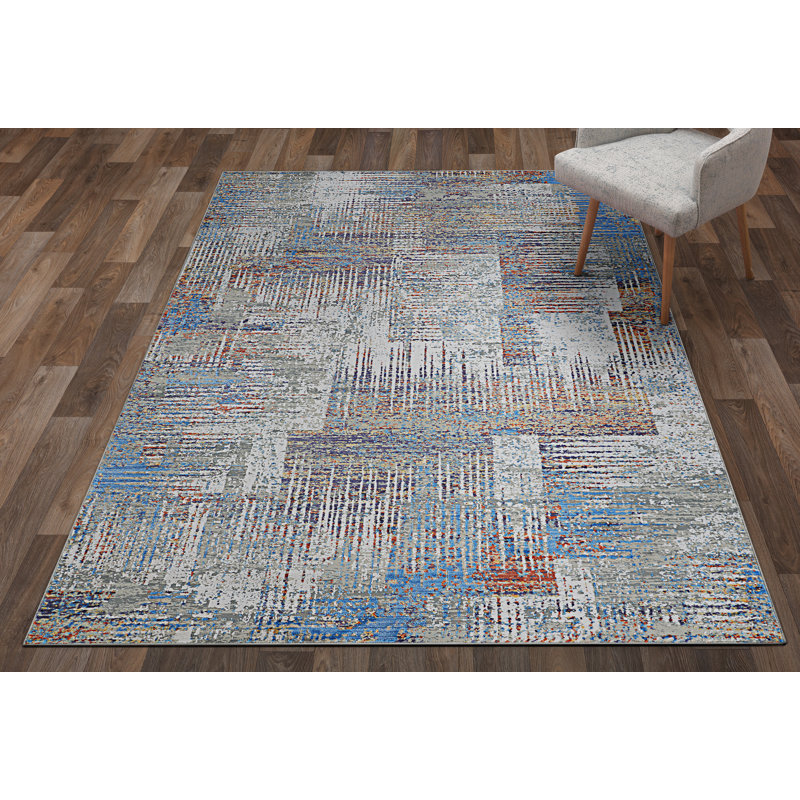 Atanasa Abstract Indoor Rug, Rectangle 5'3" x 7'6"