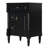 24 Inch Bathroom Vanity With Sink, Black Freestanding Bathroom Cabinet With Flip Drawer, Adjustable Shelf, Solid Rubberwood Frame, MDF Panels & Metal Handles-796840083-796840111