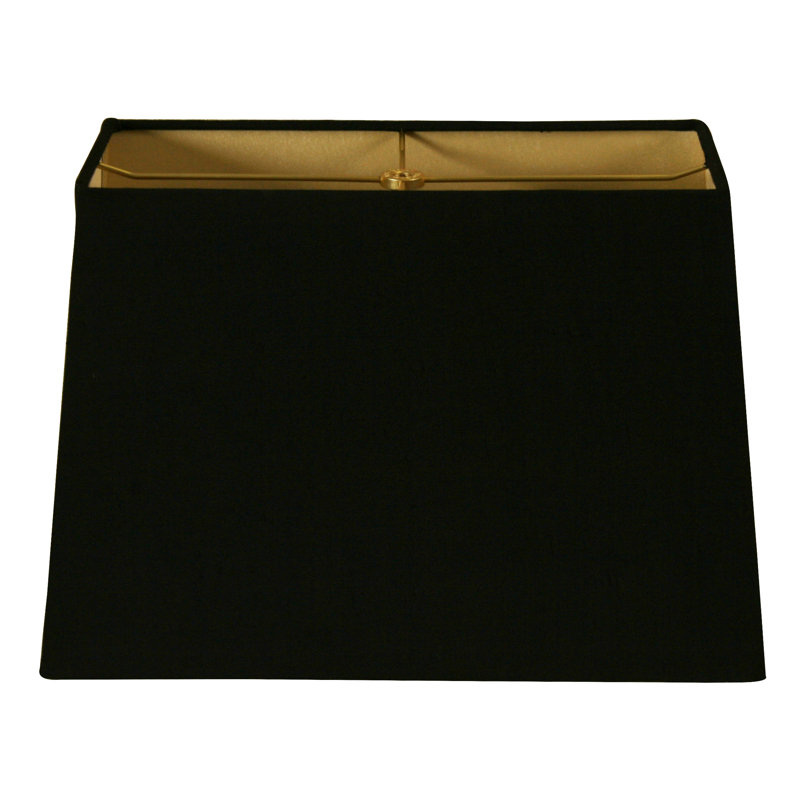 Abat-jour rectangulaire en lin (araignée), Noir, H 11 po x l 16 po x P 9 po
