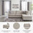 Jasmen 2 - Piece Upholstered Sectional-90630157-90630159