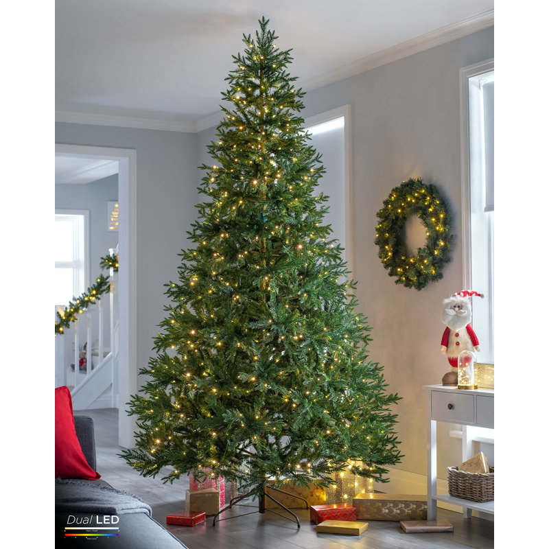 Lighted Artificial Christmas Tree, 2.44m H