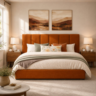 Juanetta Upholstered Platform Storage Bed with 4 Drawers