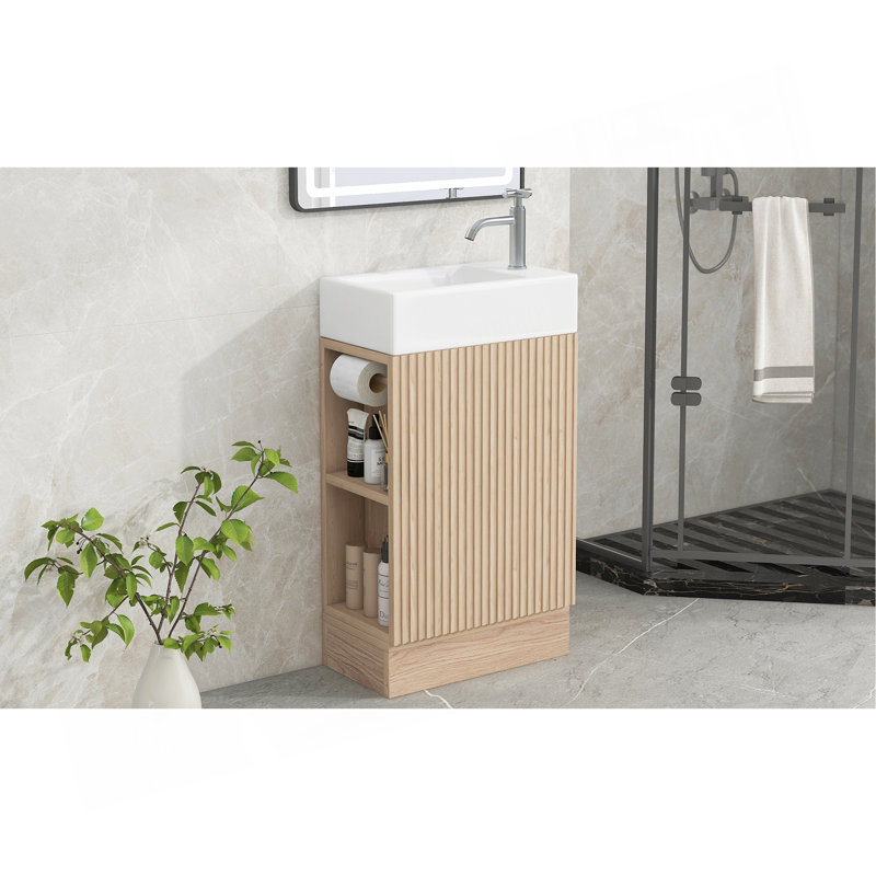 Meuble-lavabo polyvalent avec de multiples fonctionnalités pour une expérience de salle de bain améliorée