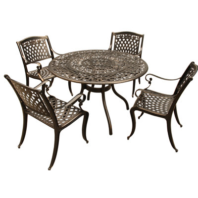 Ensemble repas 5 pièces Cass Rose Ornate