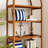 Versatile Display Rack,5-Tier Bookshelf,Compact Arched Bookcase