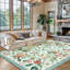 Tapis à motif floral Boho