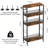 Slim Rolling Storage Cart With Wood Top For Small Spaces (Maximize Laundry Room Organization)-113573028