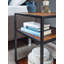 Jamieleigh 40cm W Stainless Steel Bedside Table