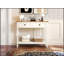 Console de style campagnard avec 2 tiroirs et une tablette inférieure pour le vestibule, parfaite pour la décoration et le rangement rustiques