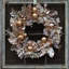 Couronne de Noël en soie et feuille d'eucalyptus métallique rose doré-2098243462