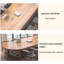 Bureau ovale brun en bois massif-487985633