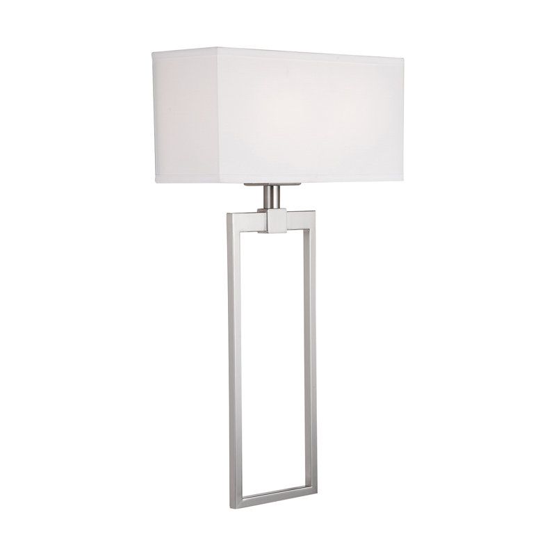 Plafonnier encastré à 2 lumières à intensité variable Stanley, Nickel brossé