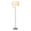 155cm Satin Silver Swing Arm Floor Lamp