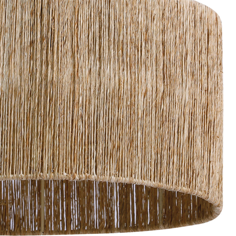 Luminaire suspendu 1 lumière de 16 po Cocar - naturel